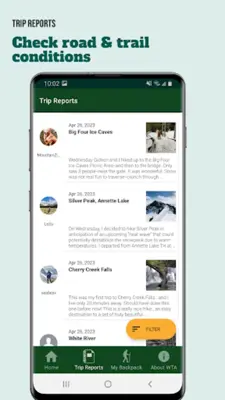 WTA Trailblazer Go Hiking android App screenshot 3